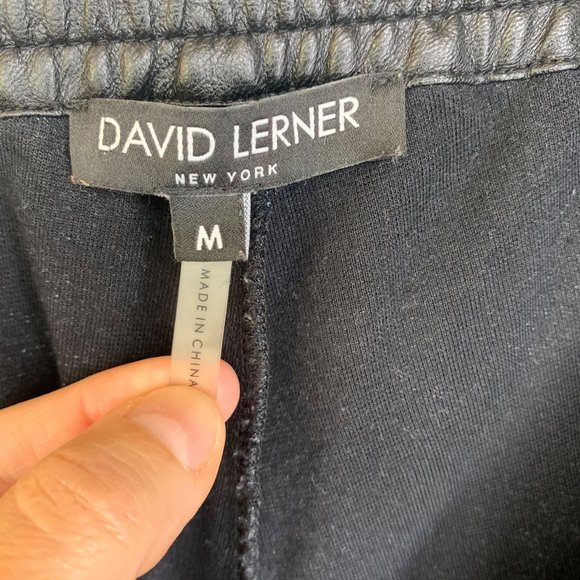 DAVID LERNER x Revolve Faux Leather‎ Camouflage Moto Jogger Sz M - Picture 11 of 13